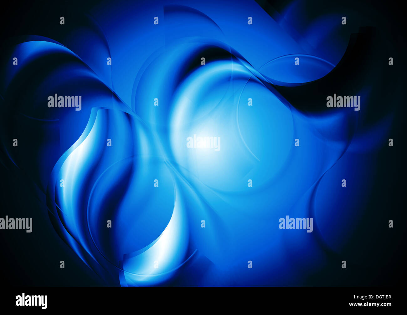 Abstract blue waves. Vector background eps 10 Stock Photo Alamy