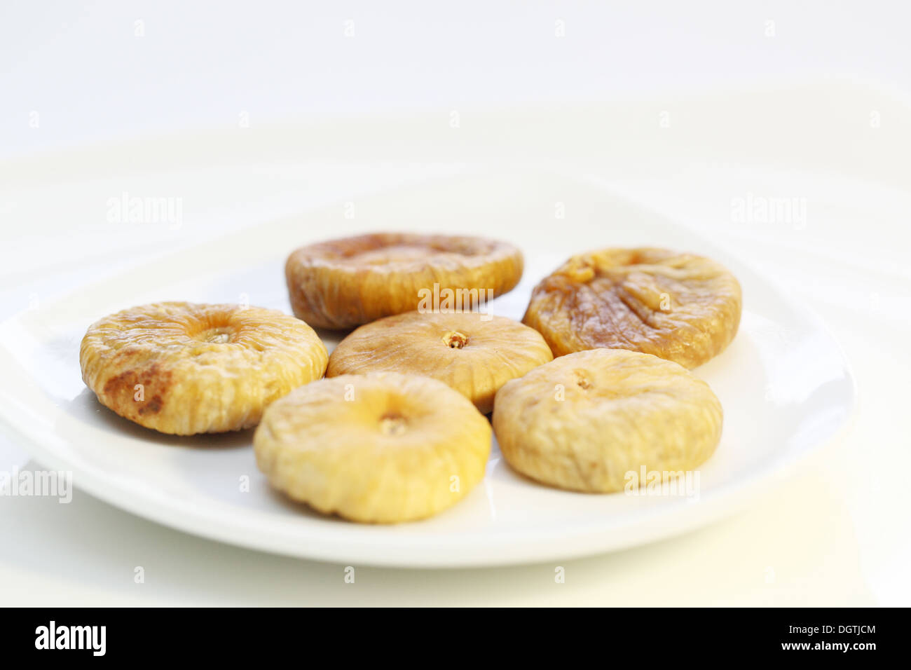 Dried figs isolated on white background Stock Photo