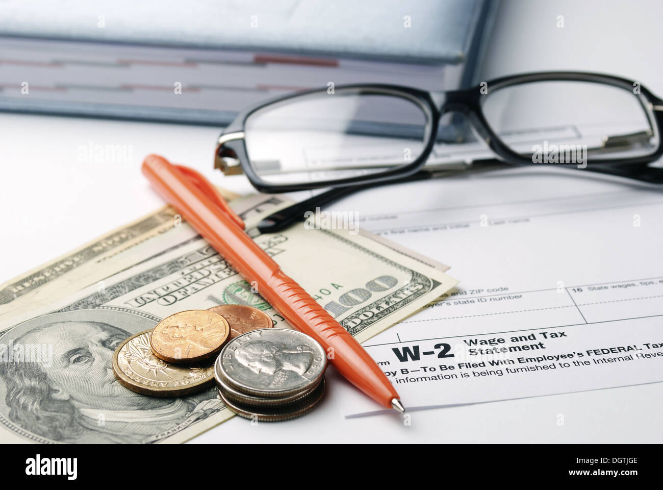 Form W 2 Wage And Tax Statement Stock Photo Alamy Form w 2 wage and tax statement stock photo alamy