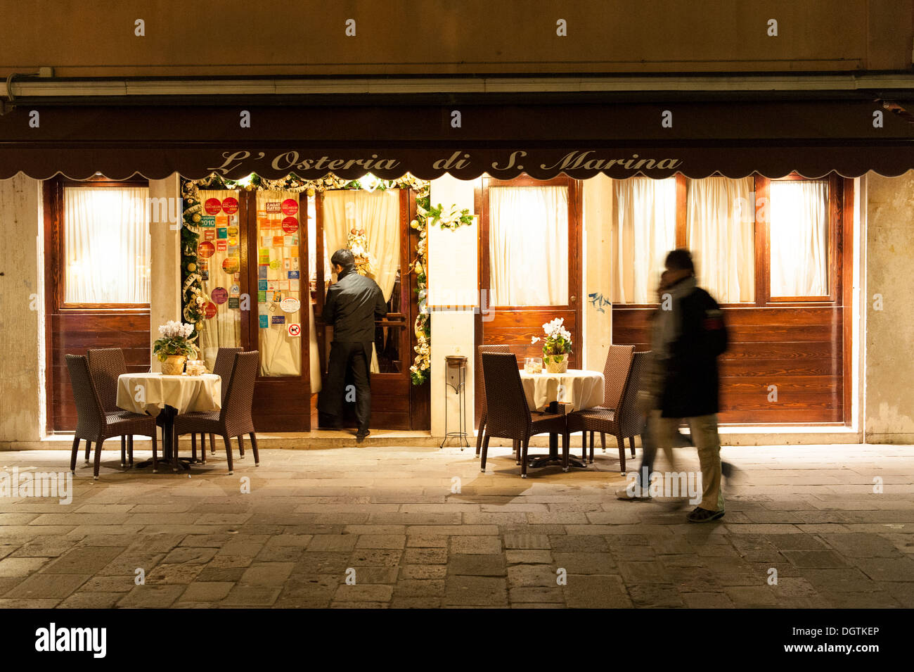 Outside view of the Osteria di