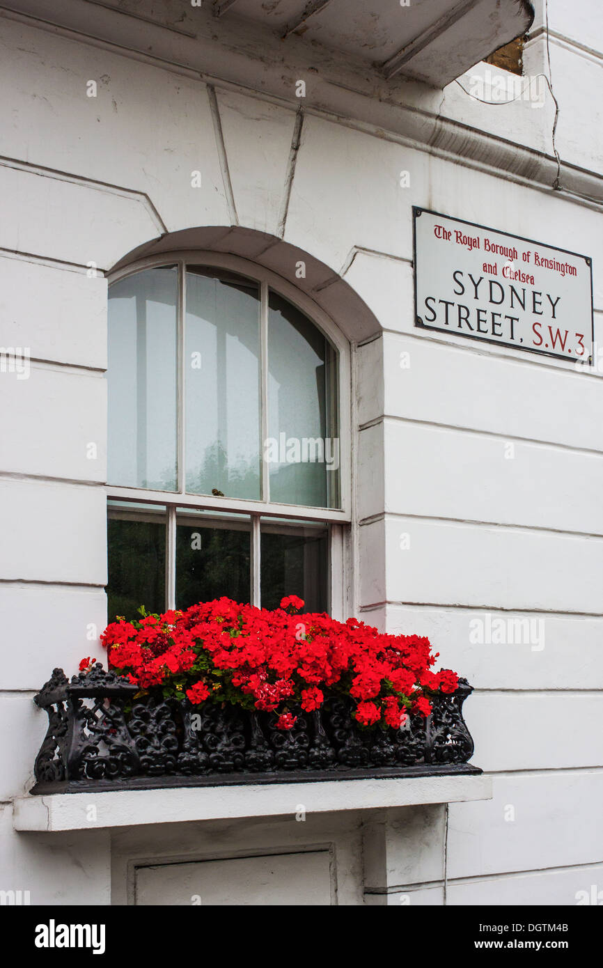 Sydney Street SW3, road sign Stock Photo - Alamy