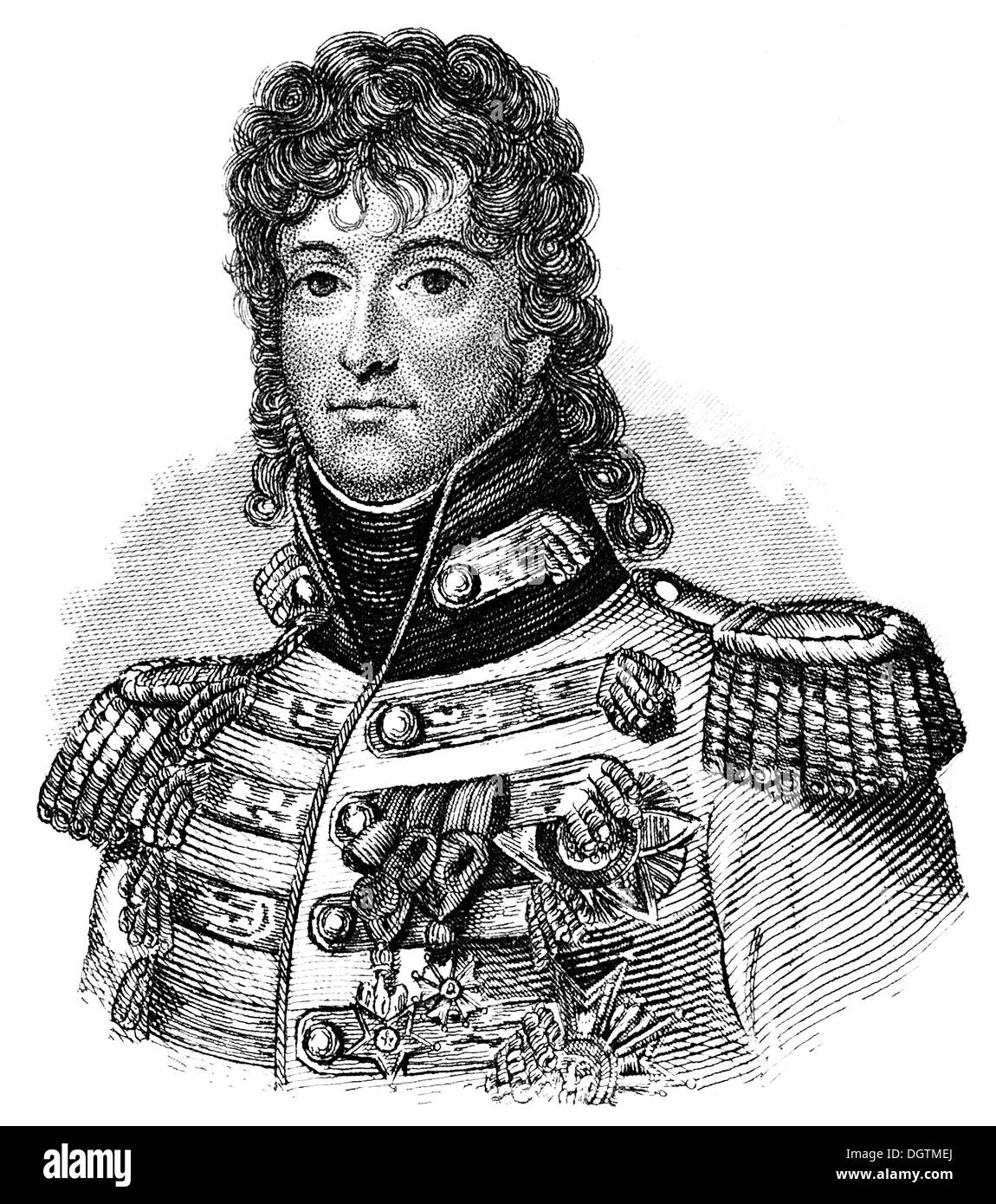 Joachim-Napoléon Murat, 1767-1815, Marshal of France, Admiral of France, King of Naples, Stock Photo