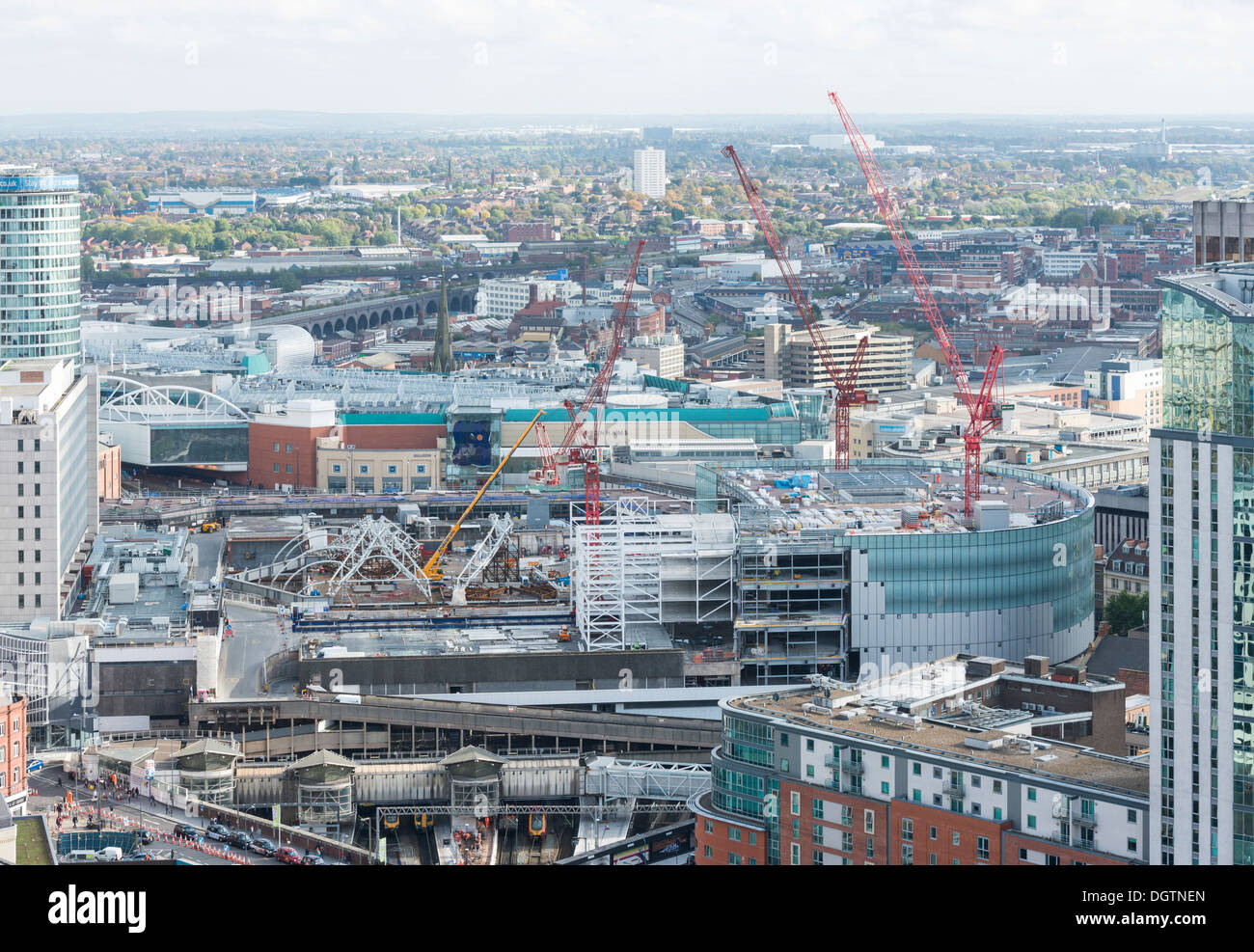 Construction of the New Street Station, Birmingham, West Midlands, England, UK Stock Photo