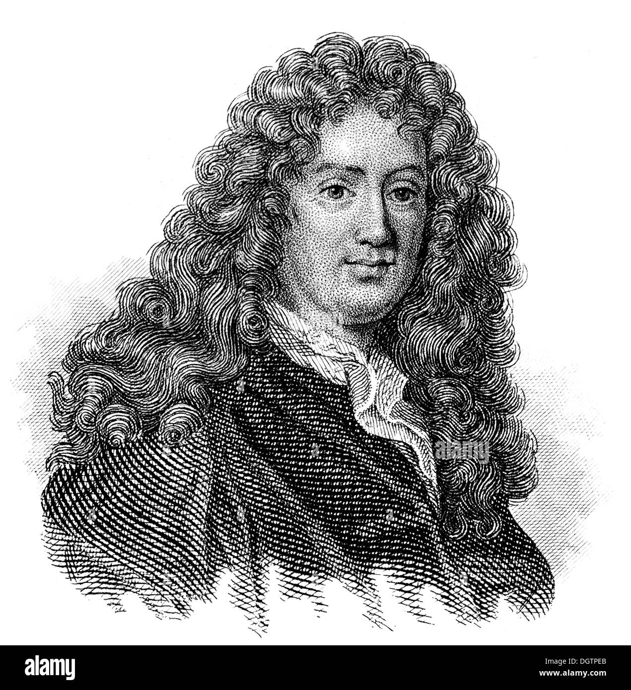 Jean-François Regnard, 1655 - 1709, a French writer Stock Photo
