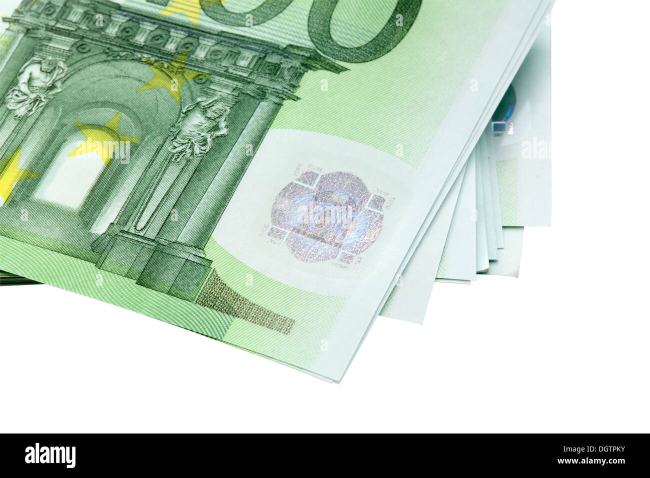 Euro money isolated on white background Stock Photo - Alamy