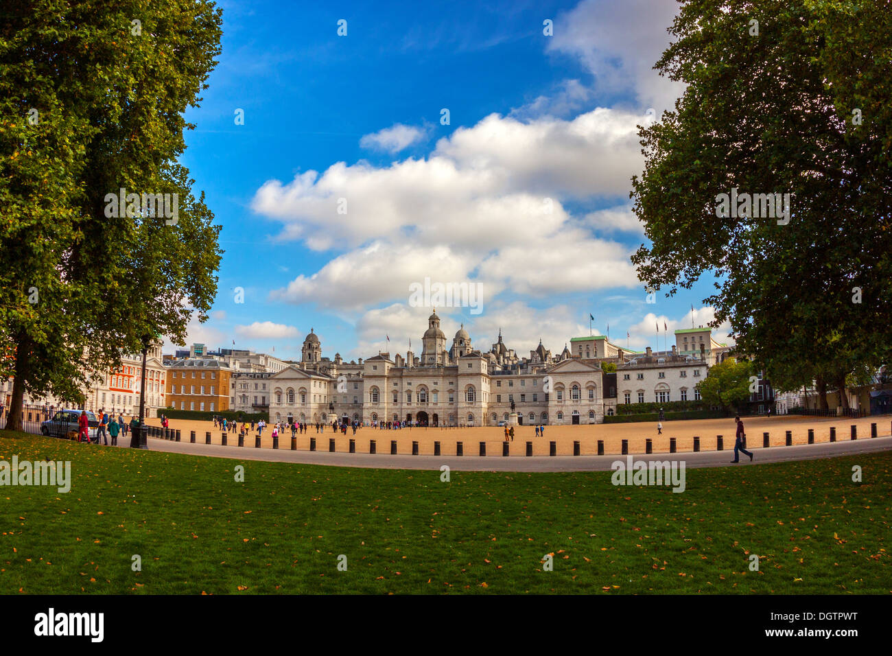 Horse Guards Parade from St James's Park, London Stock Photo