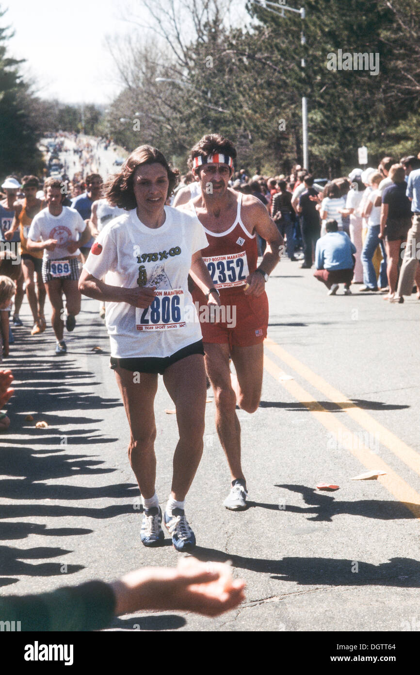 1977 Boston Marathon Stock Photo Alamy