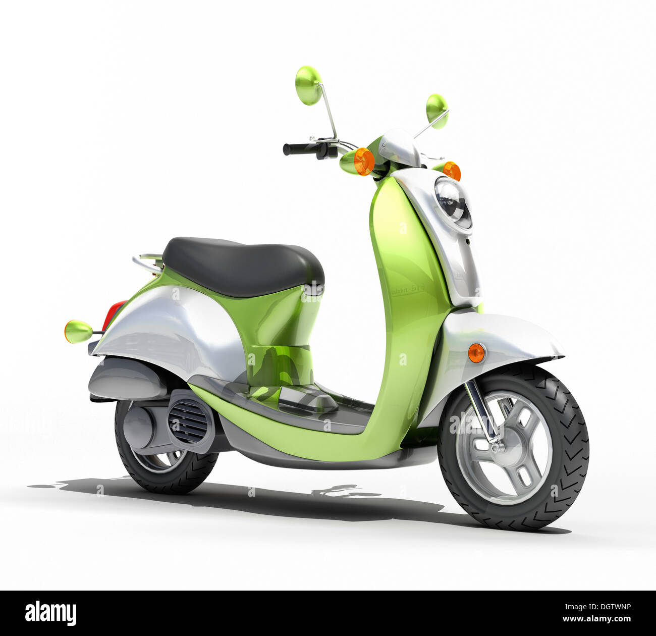 Grey and white scooter hi-res stock photography and images - Alamy