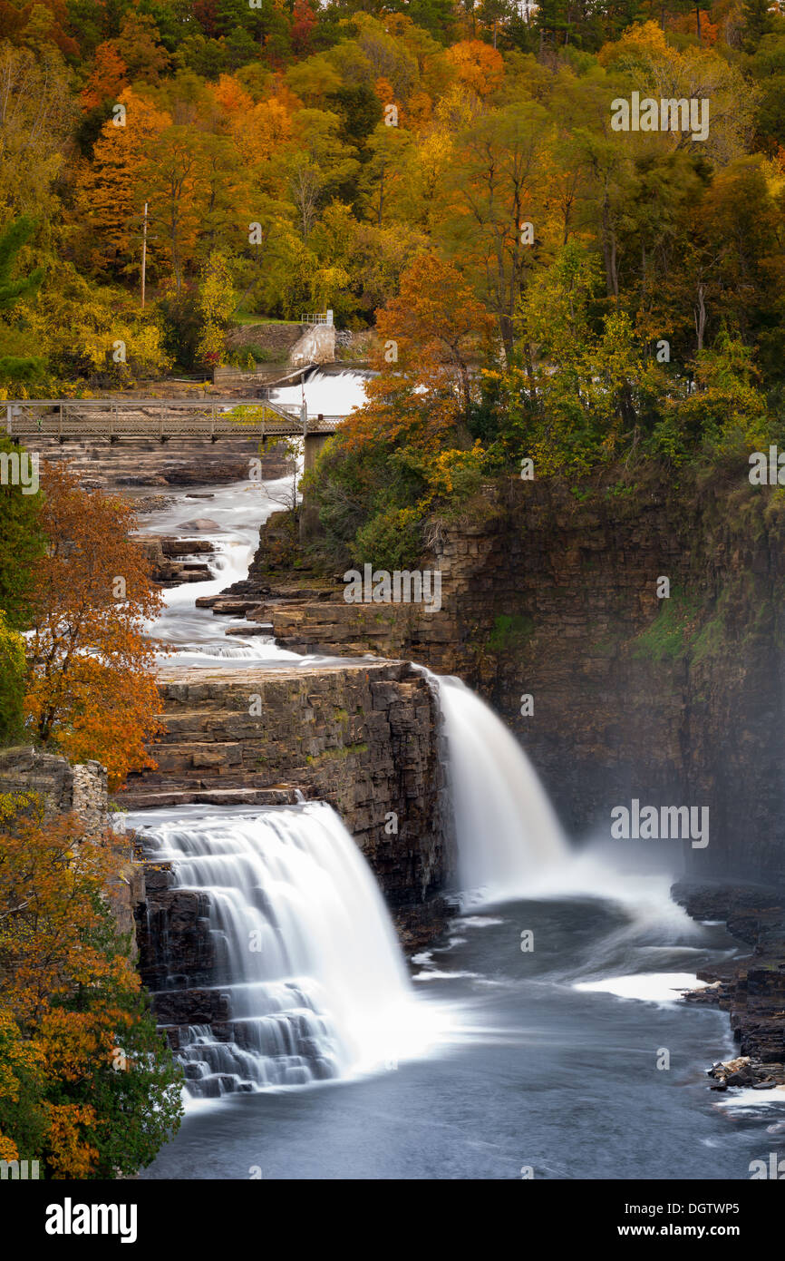 Ausable Chasm Waterfall, Adirondack mountains, Upstate New York Stock Photo