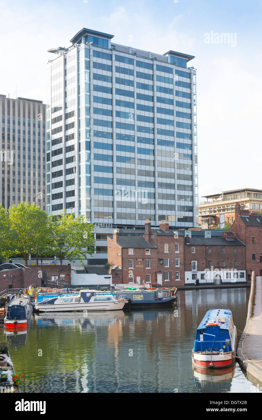 Gas building street basin birmingham hires stock photography and