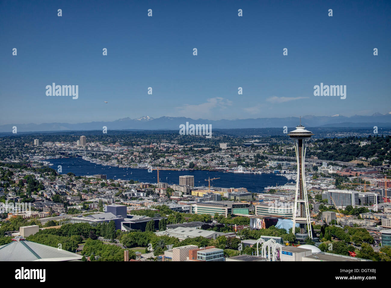 Aerial Photo Seattle, Wa Stock Photo