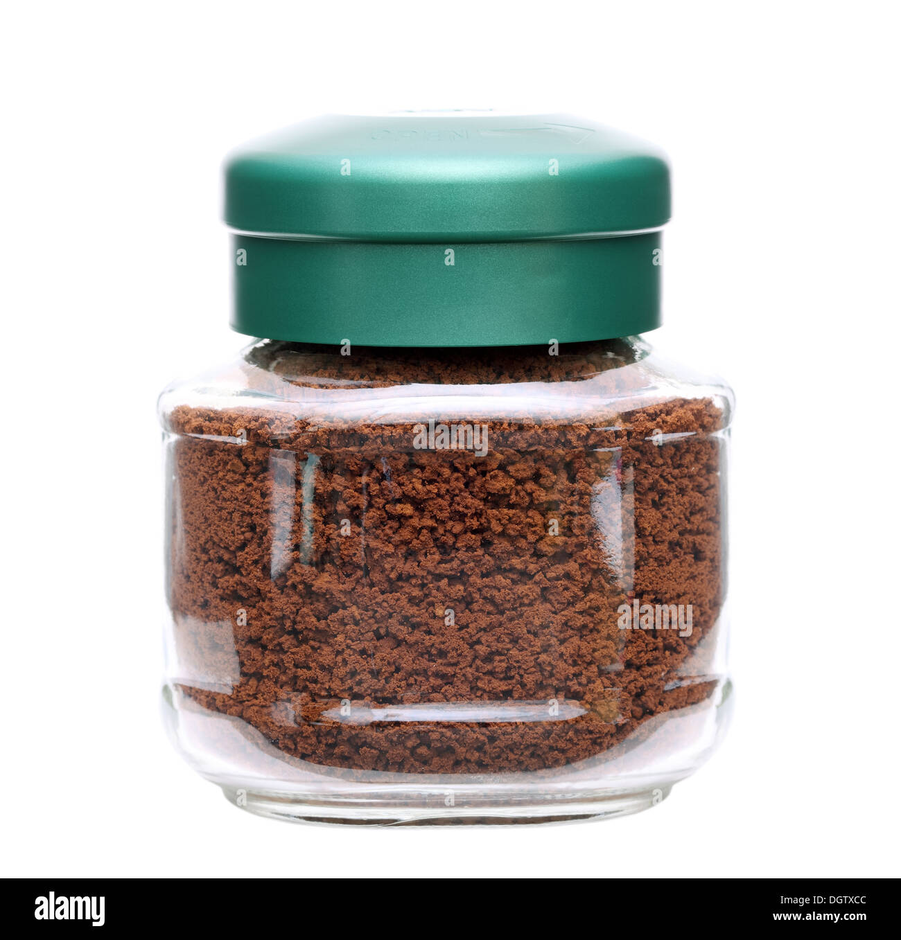 Instant coffee jar isolated on white background. Instant coffee