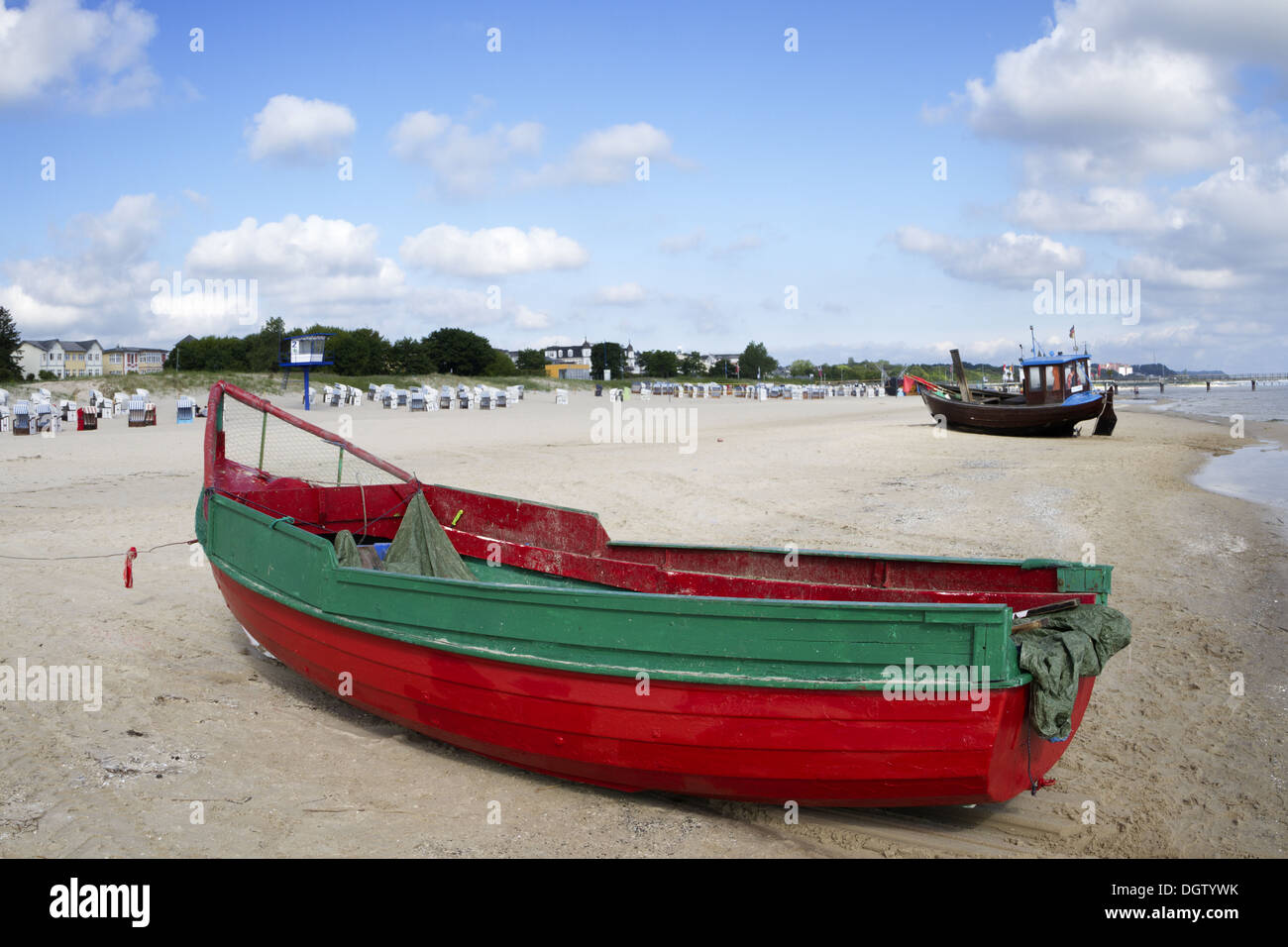 Boats on a beach Stock Photo - Alamy