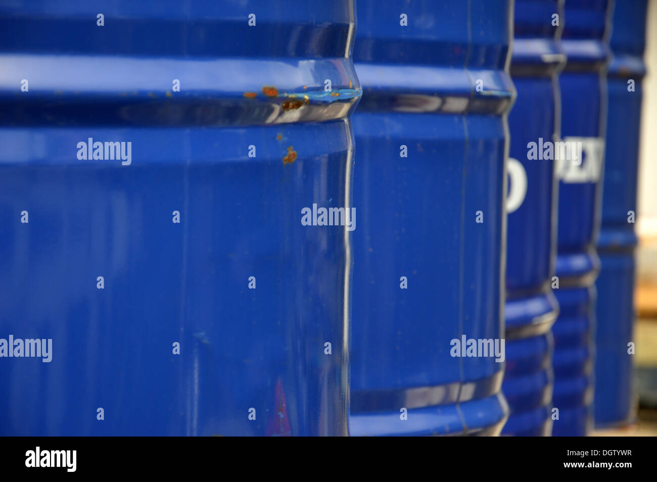 blue metal drum arrangement Stock Photo Alamy