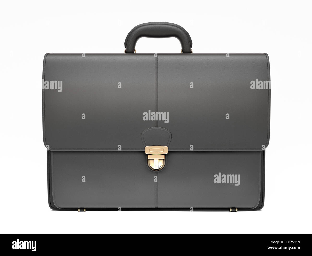 Black business briefcase isolated Stock Photo Alamy