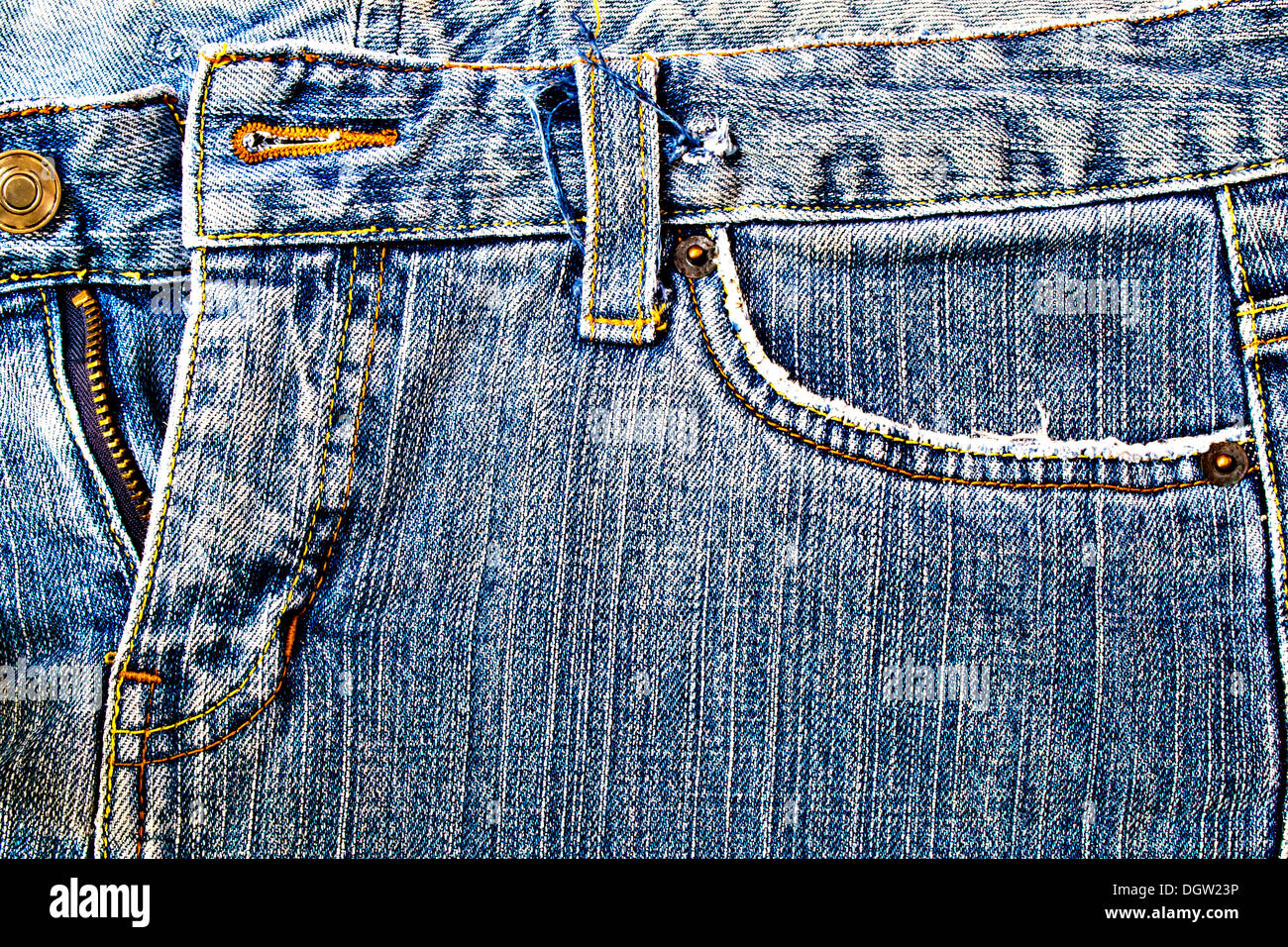 I like jeans, it is beautiful and very durable. Stock Photo