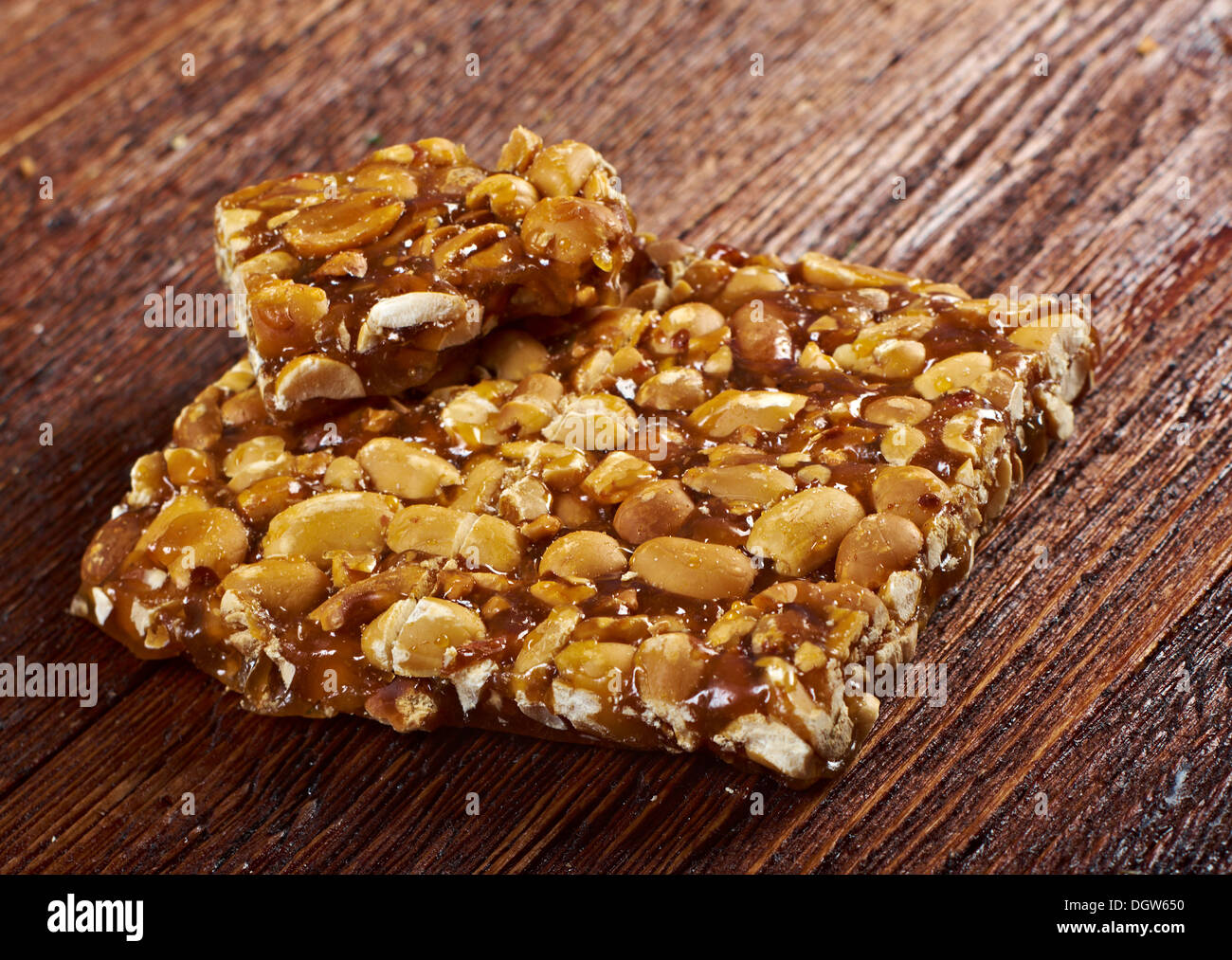 Peanut brittle sweet hard Stock Photo Alamy