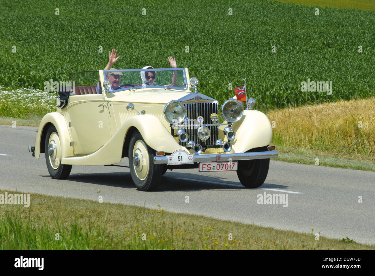 oldtimer car Rolls Royce Stock Photo