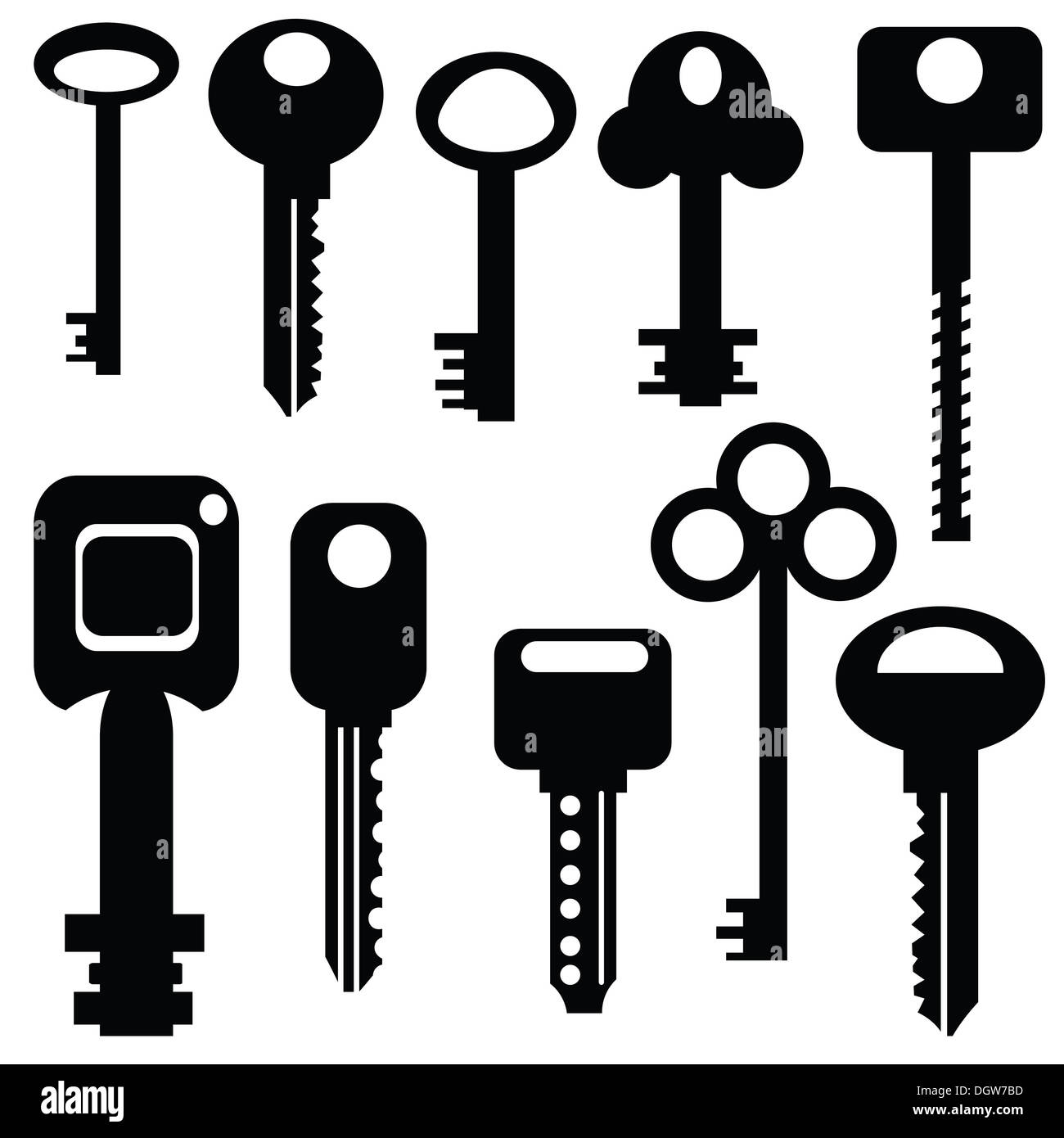 Collection of keys Stock Photo Alamy
