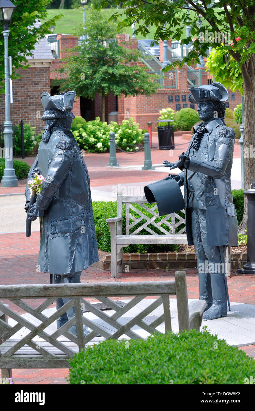 Sculptures in Yorktown, Virginia, USA Stock Photo Alamy