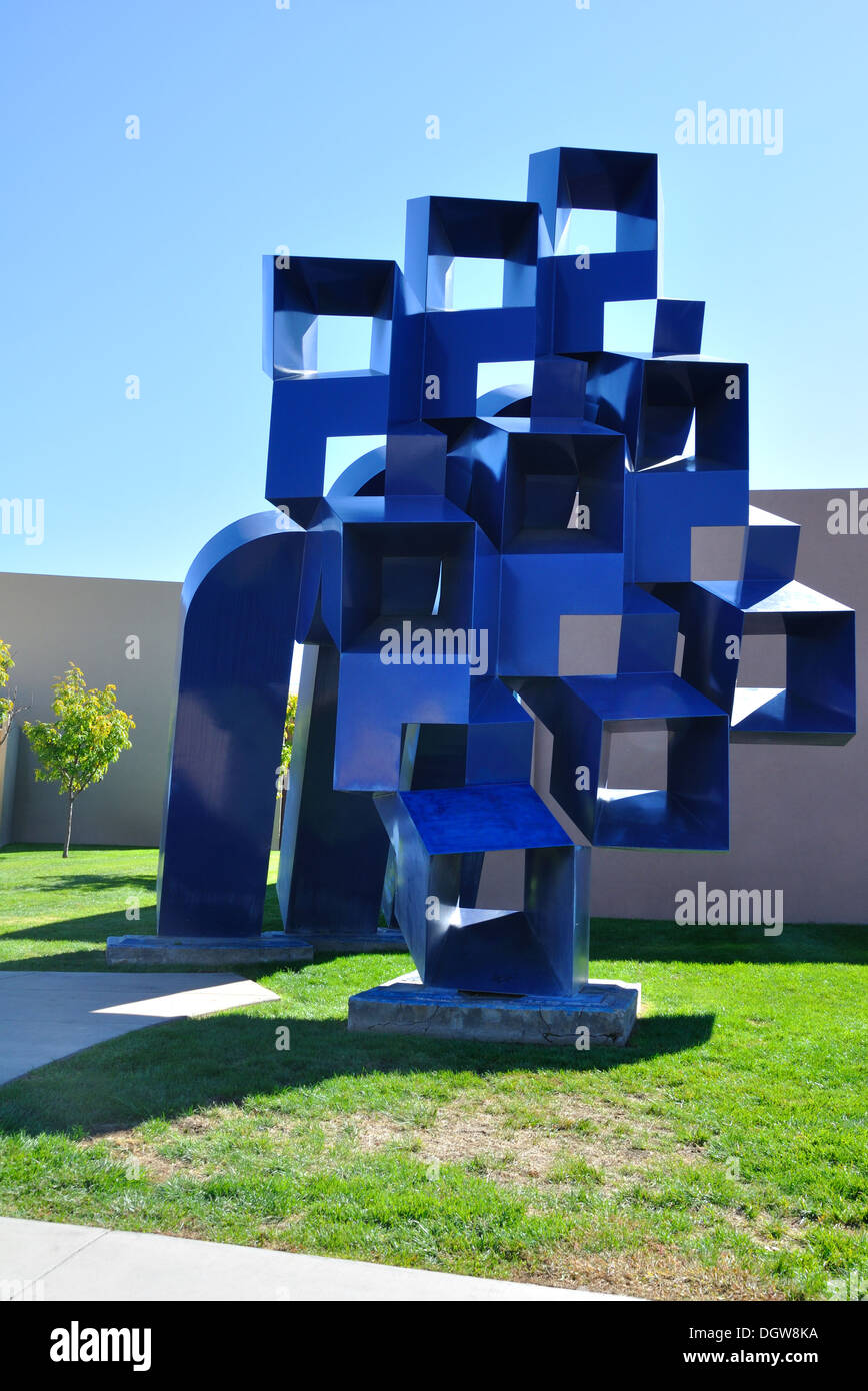 Variation Nuevo Mexico abstract sculpture, Albuquerque, New Mexico, USA Stock Photo