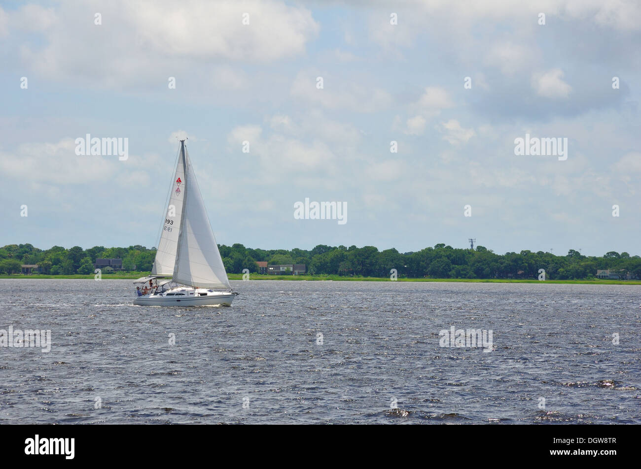 Sailboat in New Bern, North Carolina, USA Stock Photo Alamy