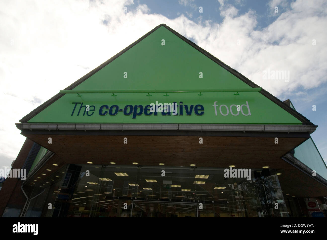 co op co-operative shops shops uk food chain food retail retailer retailing brand Stock Photo