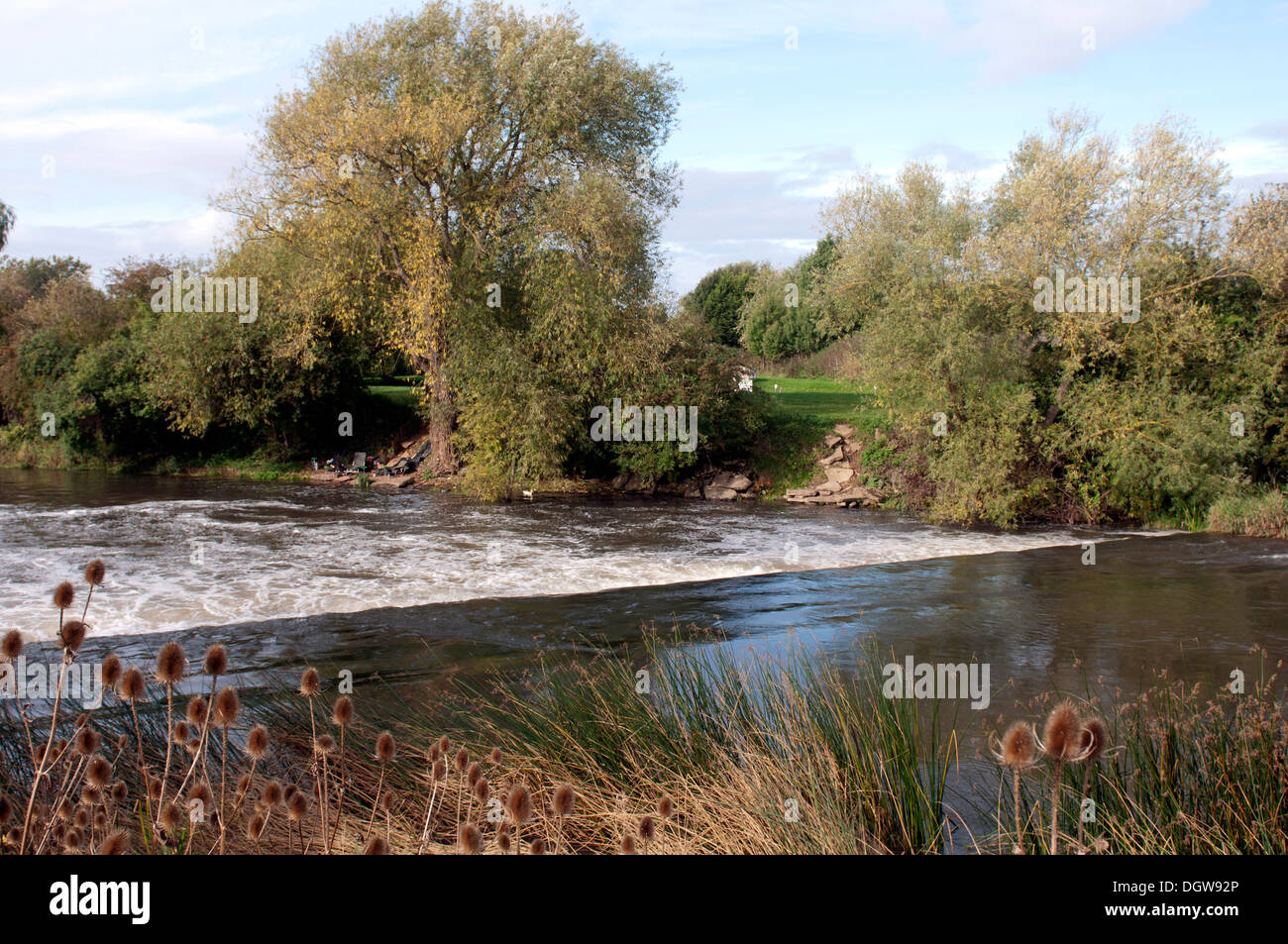 The River Avon at the Fish and Anchor crossing, Vale of Evesham