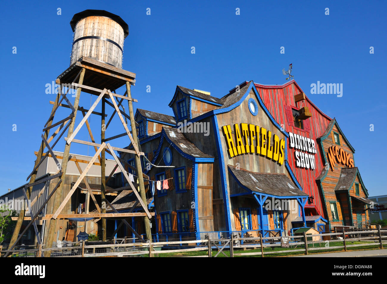 Hatfield & McCoy Dinner Show, Pigeon Tennessee, USA Stock Photo