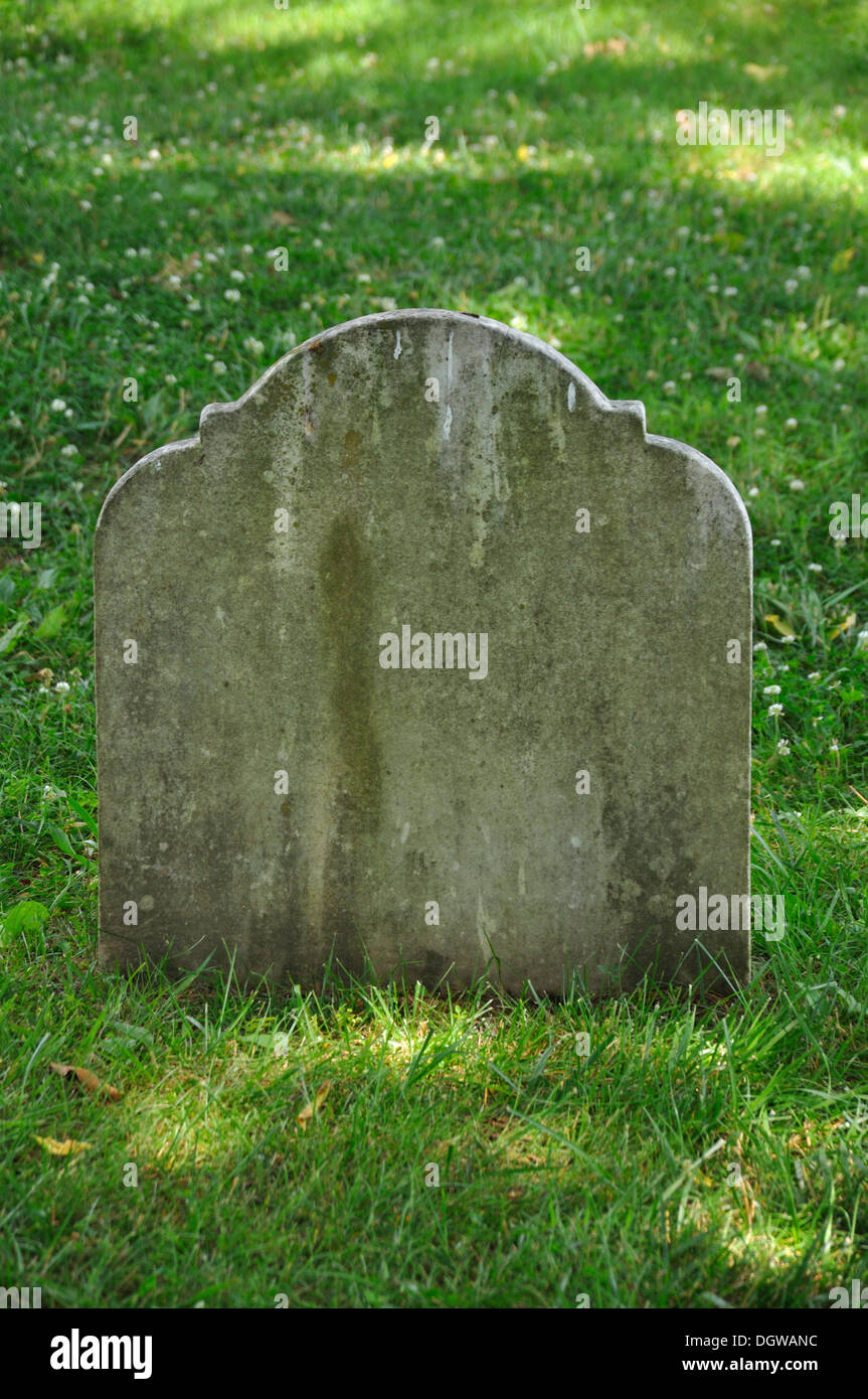 Old grave with no name on it Stock Photo