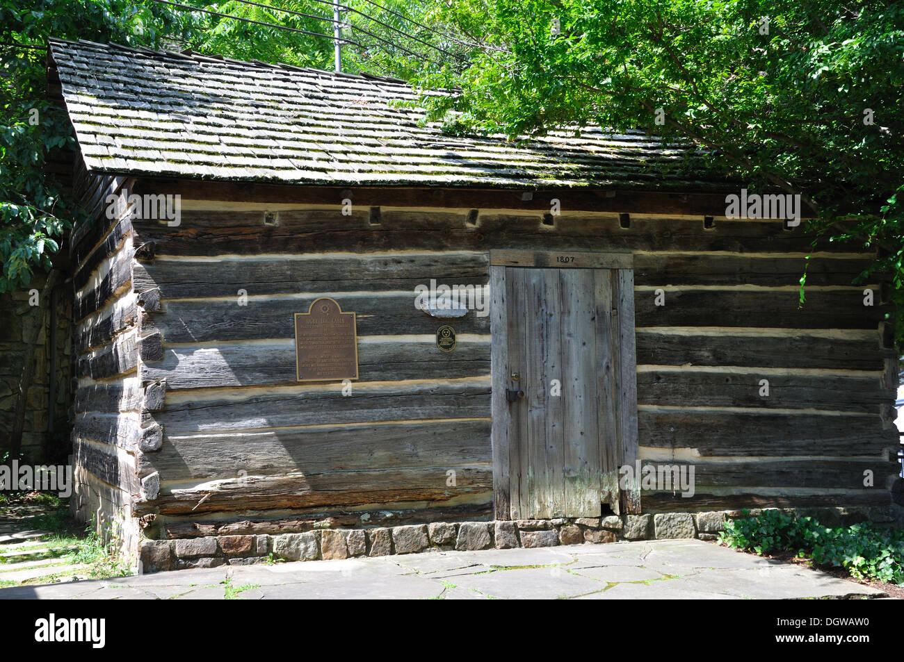 Historic Ogle Log Cabin Gatlinburg Tennessee Usa Stock Photo