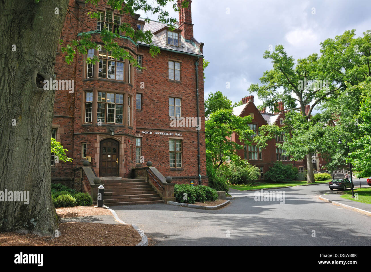 Mount holyoke college campus rockefeller hall south hadley hires stock