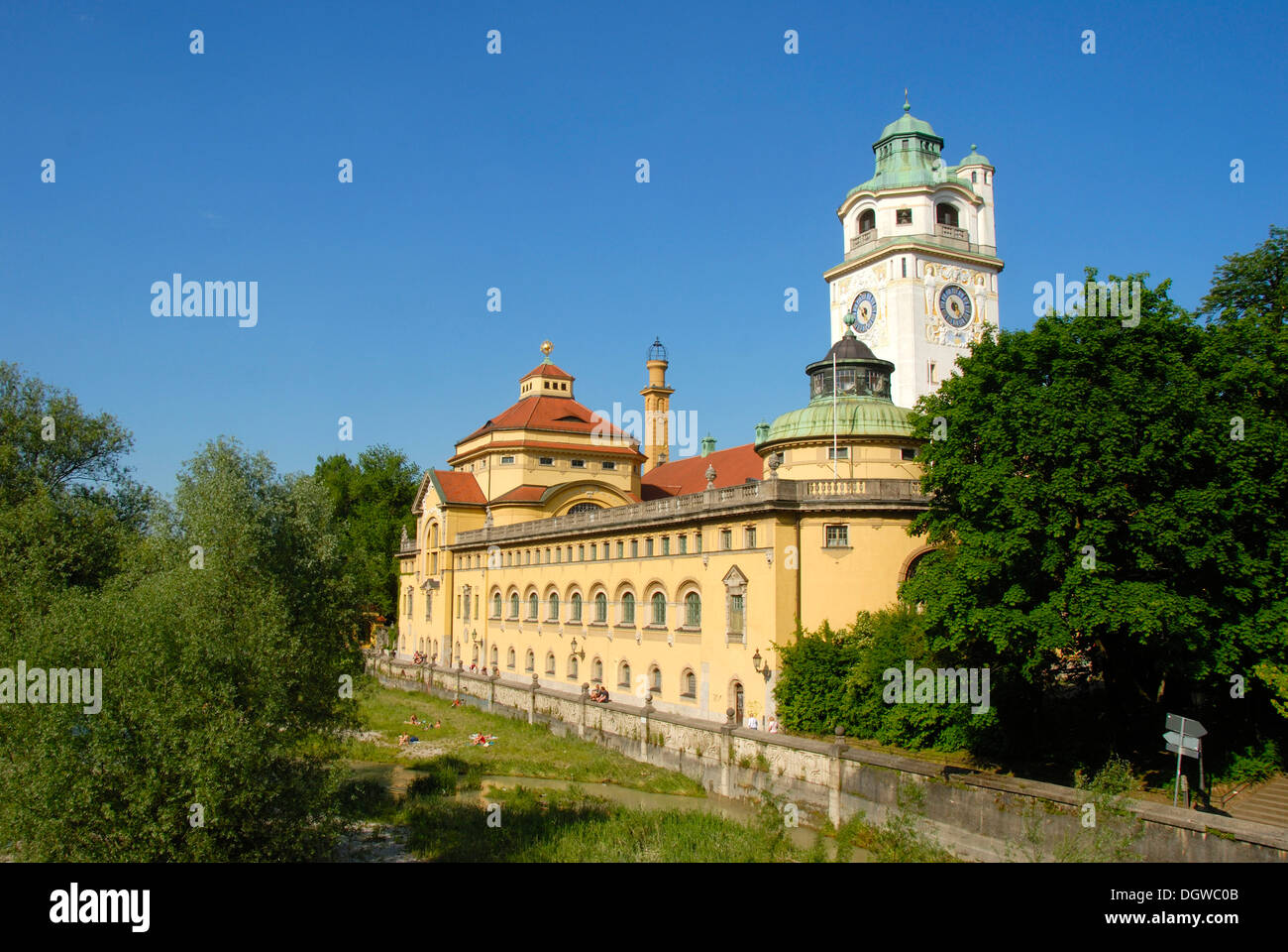 Muellersches Volksbad public swimming baths, indoor pool, Art Nouveau