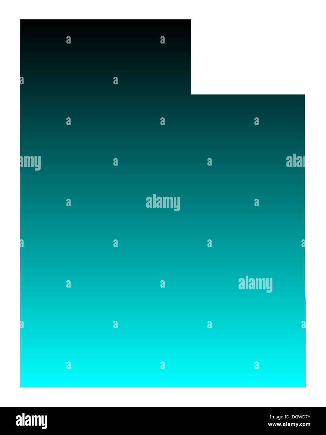 Map of Utah Stock Photo Alamy