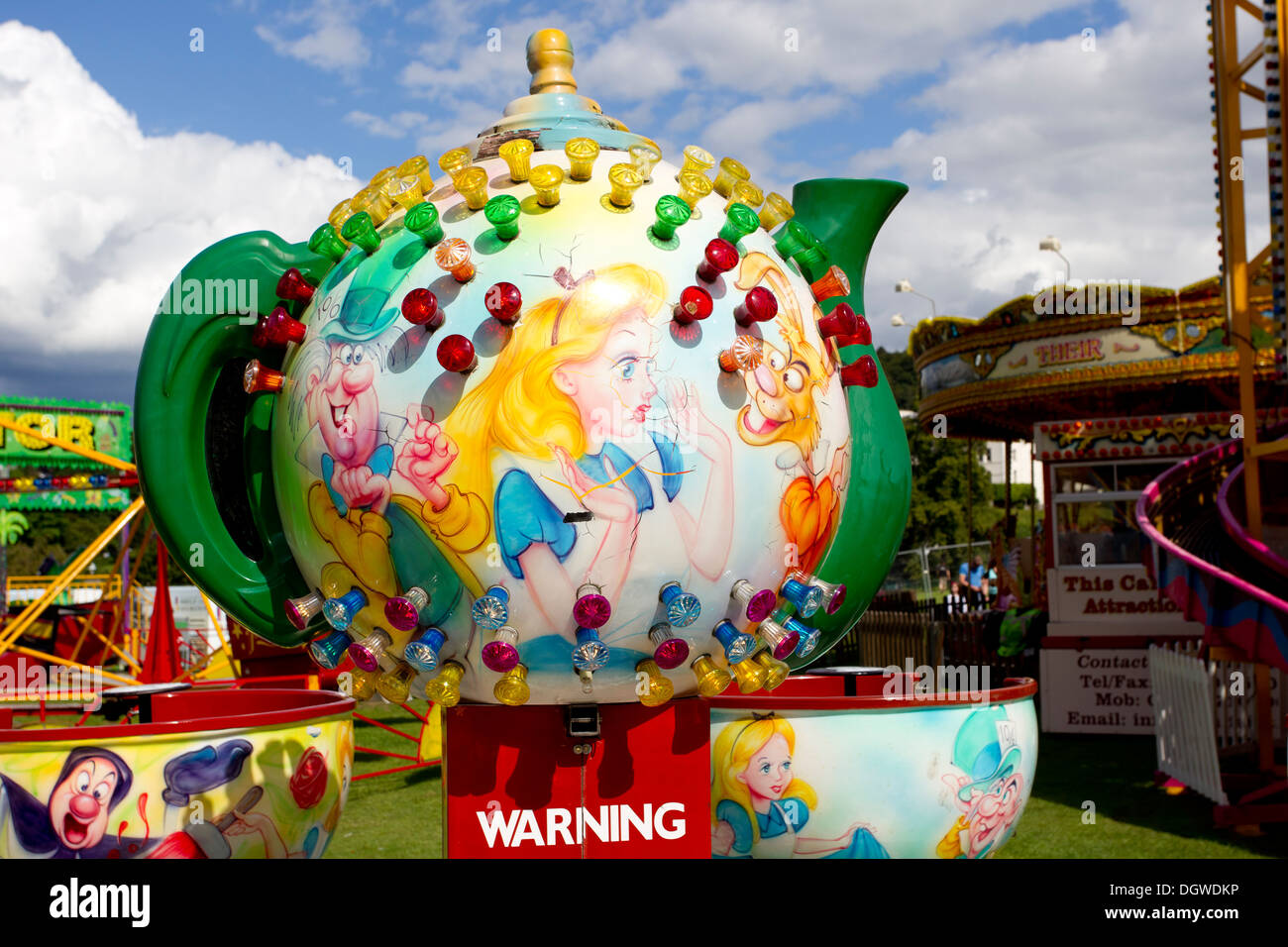 Some of Taylors Cumbria Amusements funfair rides and stalls on the ...