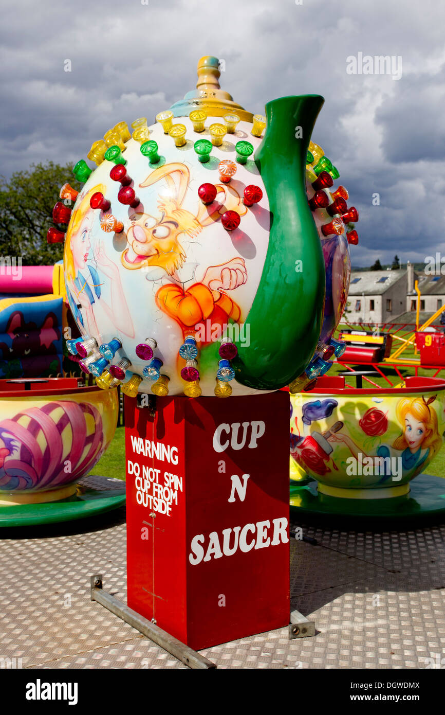 Some of Taylors Cumbria Amusements funfair rides and stalls on the ...