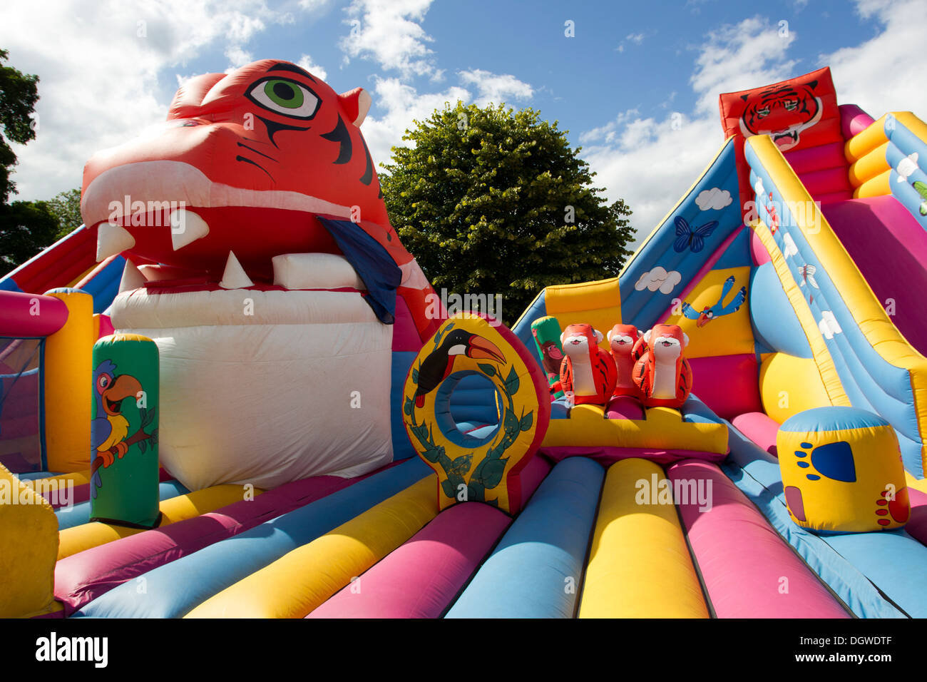 Some of Taylors Cumbria Amusements funfair rides and stalls on the ...