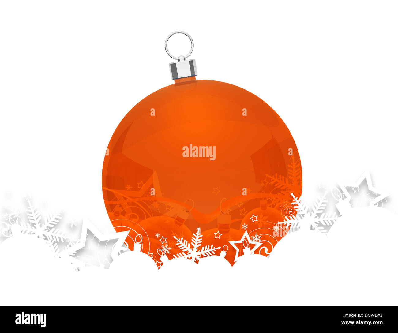 Christmas bauble for your design. Stock Photo