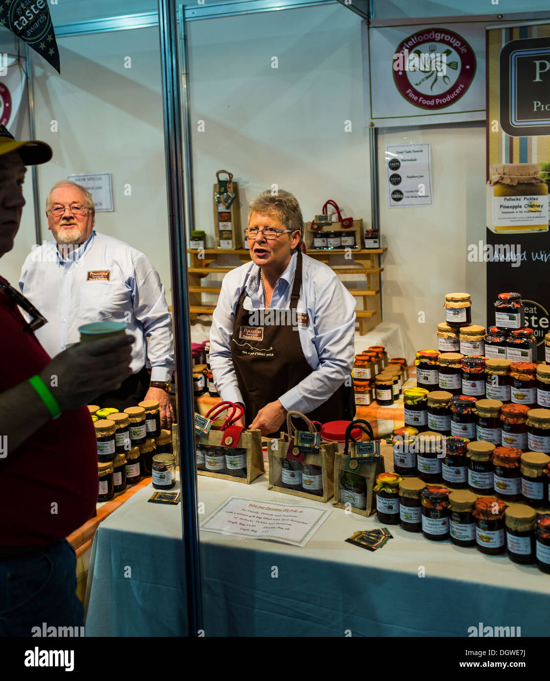 Exhibitors at the Northern Ireland Food and Drink Show, King's Hall Balmoral, Belfast, Northern Ireland Stock Photo