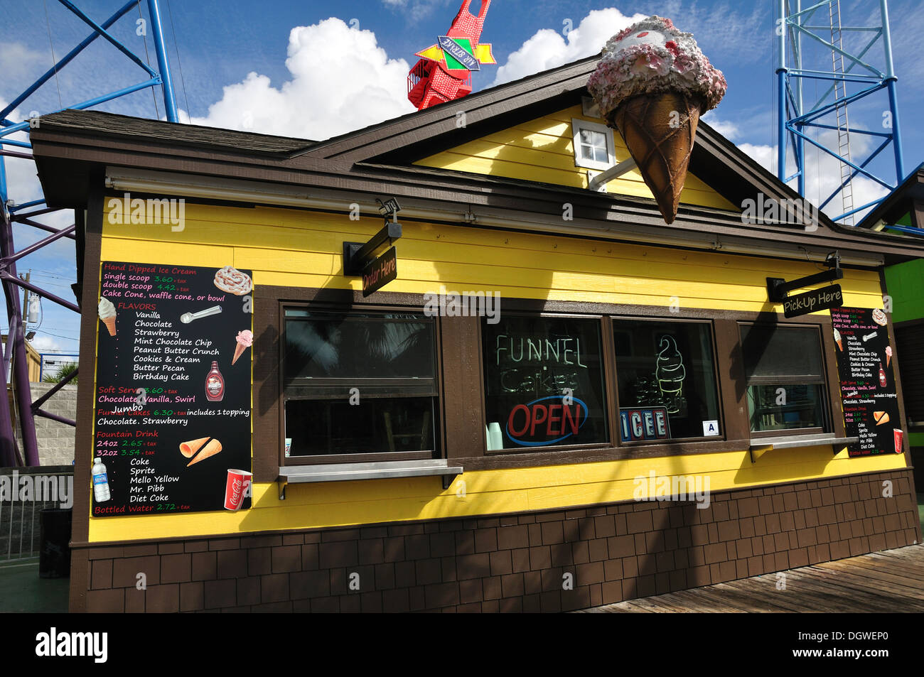 Ice Cream Shop In Myrtle Beach South Carolina Usa Stock Photo Alamy