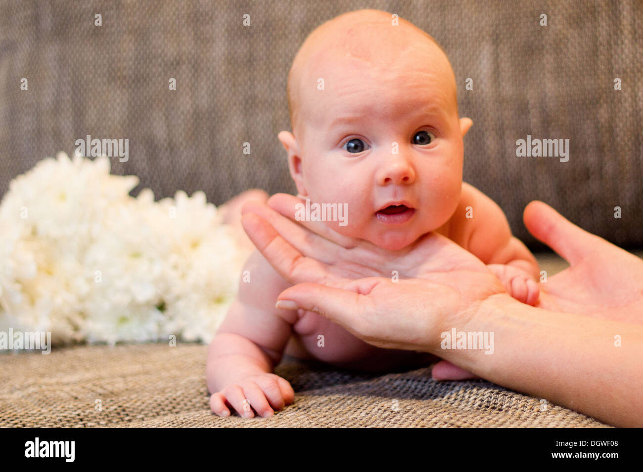 My baby boy is two month old Stock Photo Alamy
