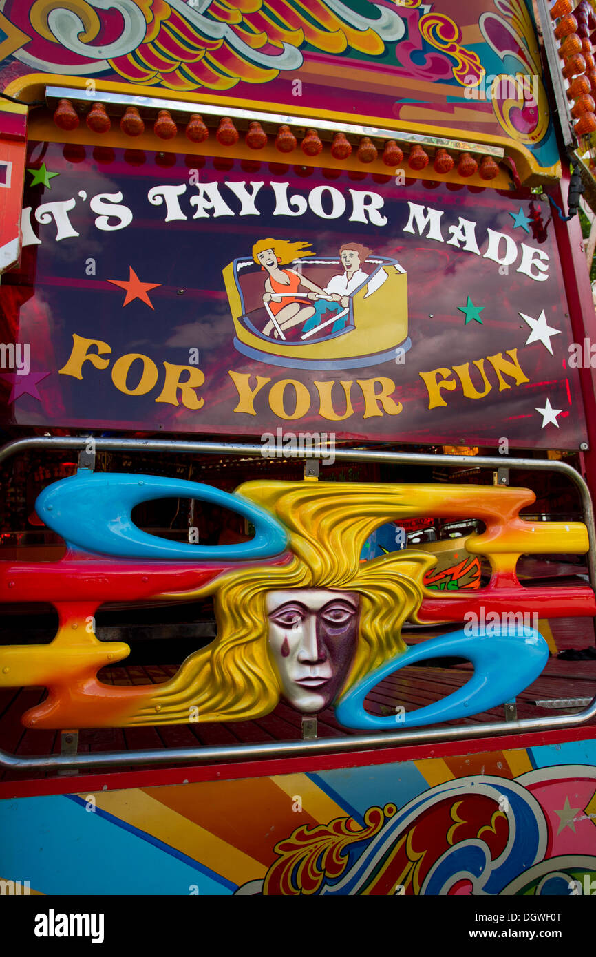 Some of Taylors Cumbria Amusements funfair rides and stalls on the ...