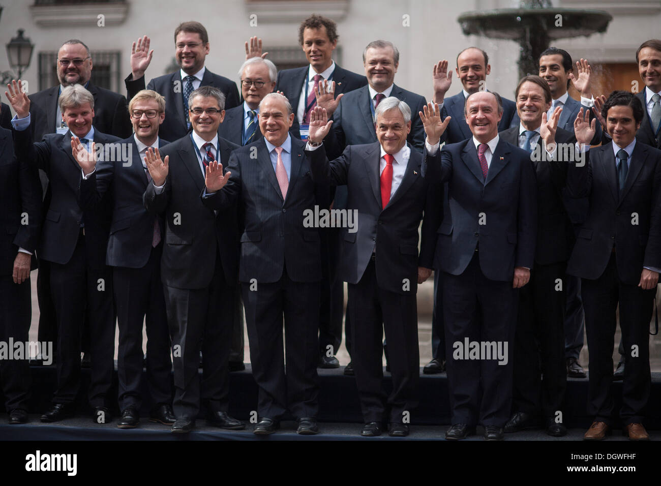 Santiago Del Chile, Chile. 24th Oct, 2013. The general secretary of the