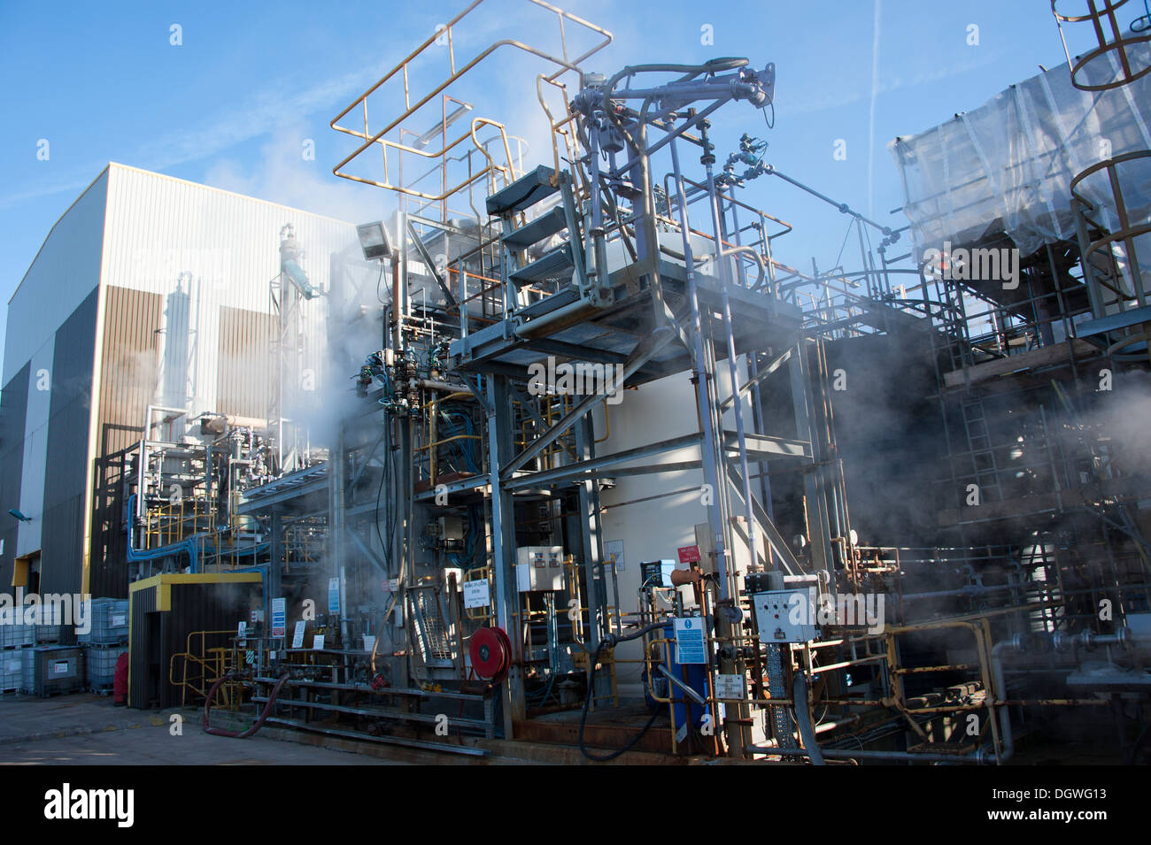 Factory Chemical Processing Plant Complex Stock Photo