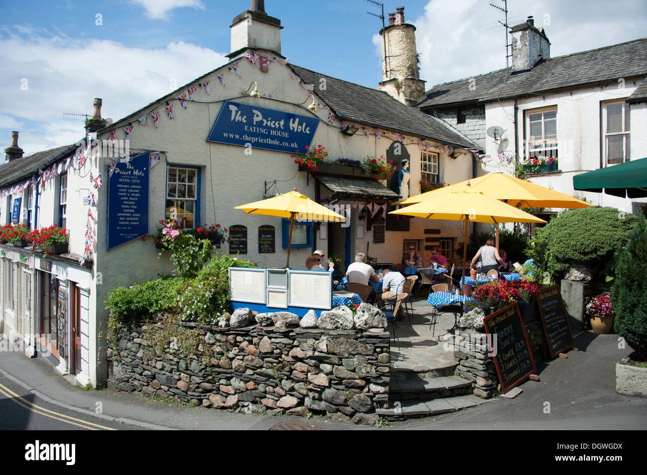 The Priest Hole Pub Ambleside Lake District UK Stock Photo Alamy