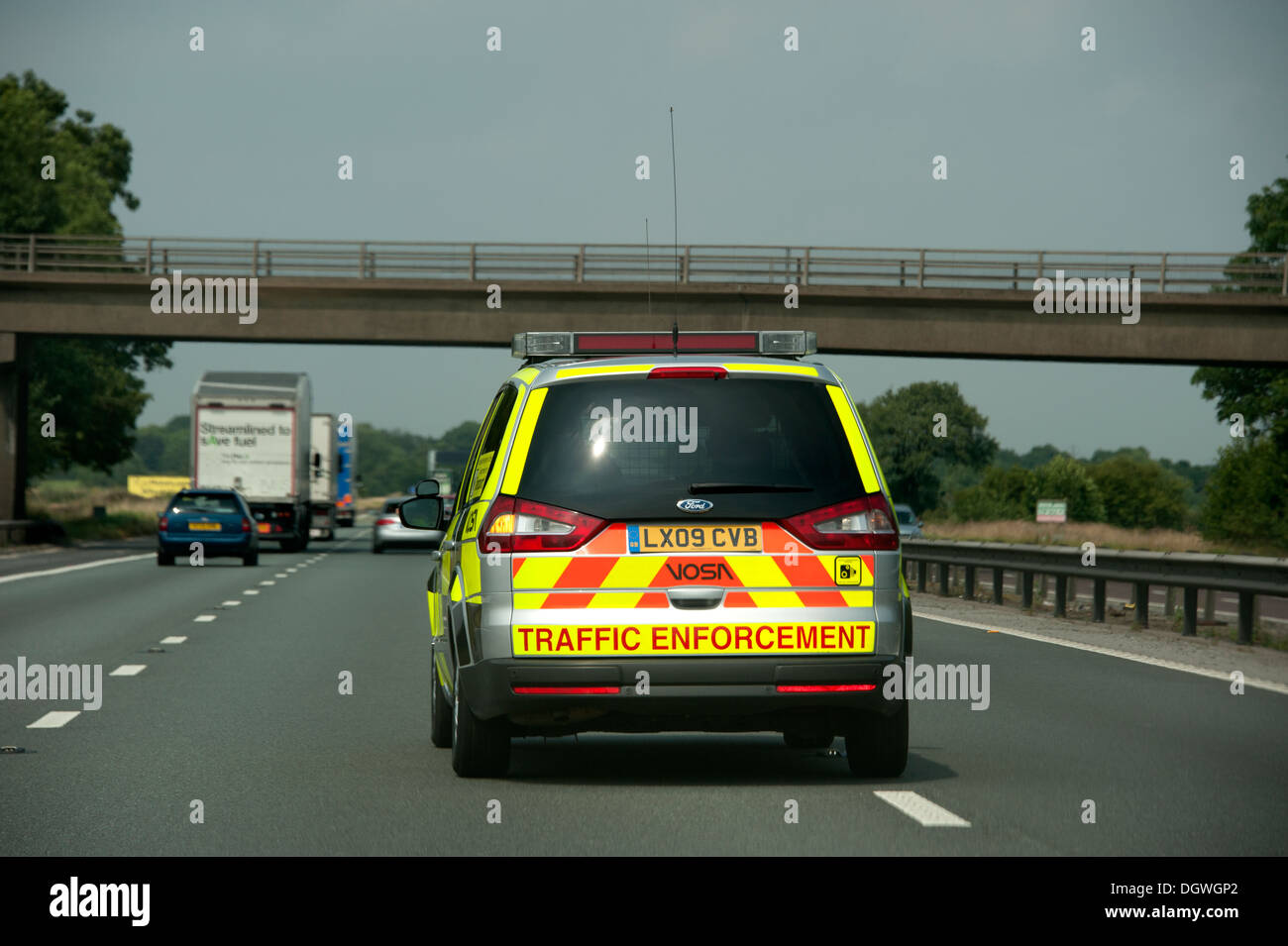 UK Highways Agency Motorway Traffic Enforcement Car Stock Photo Alamy