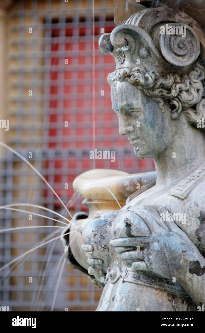 Fontana di Nettuno, Fountain of Neptune, detail, Piazza Nettuno, Bologna, Italy Stock Photo