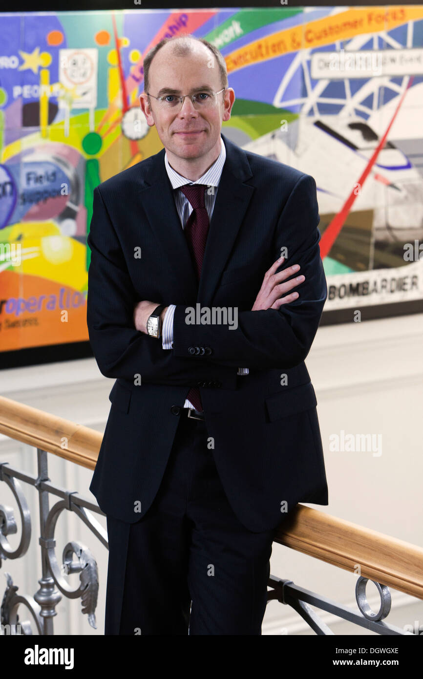 Michael Clausecker, CEO of Bombardier Transportation GmbH, Berlin Stock Photo