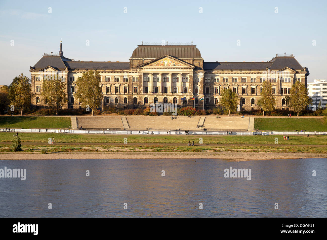 Saxon State Ministry of Finance, Dresden, Saxony, Germany Stock Photo