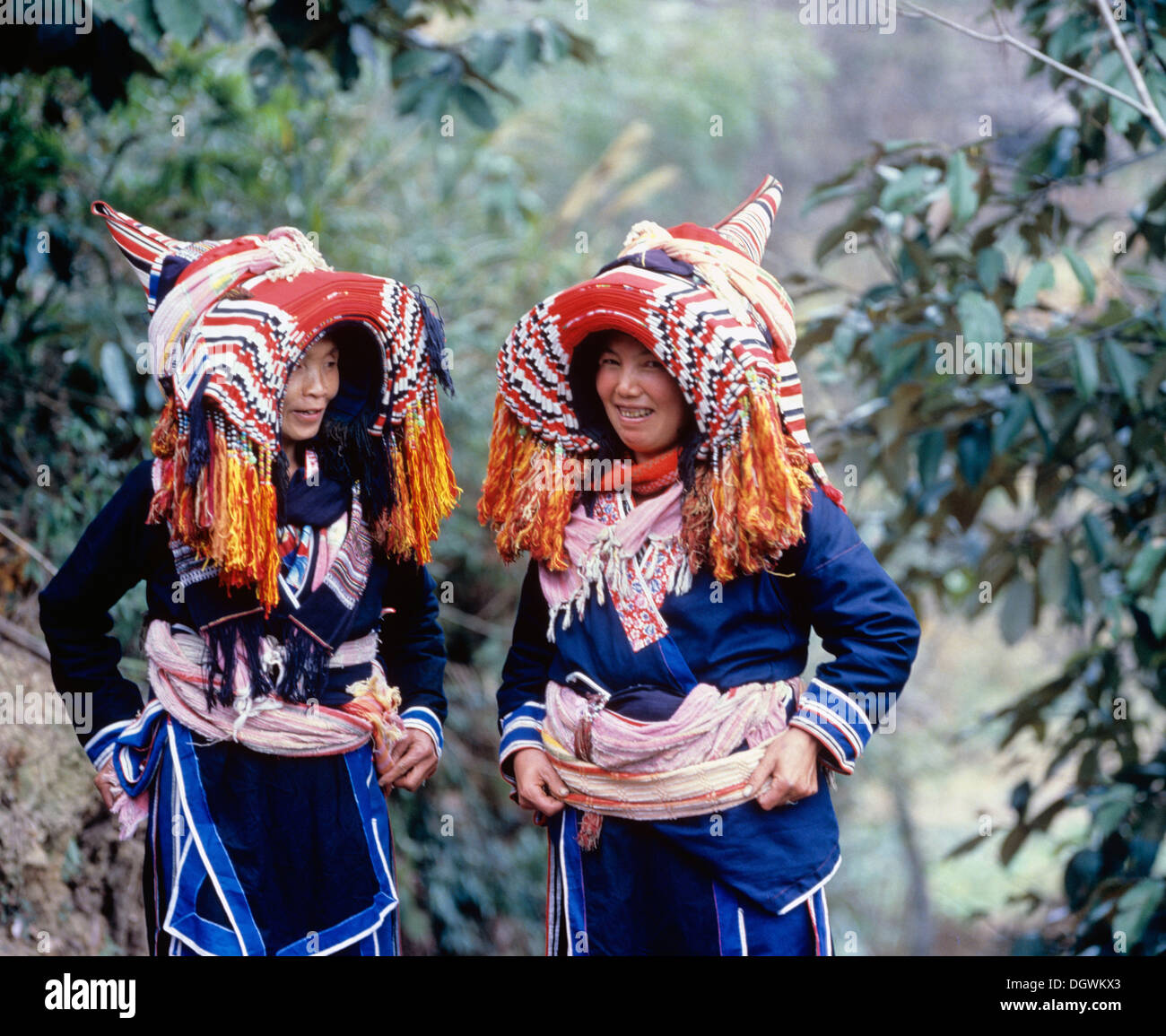 Women wearing traditional dress mountain hires stock photography and